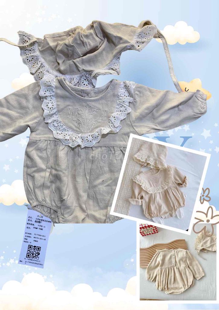 Đồ bộ trẻ em size 66 1-2 tháng. Mua bán Mẹ và bé tại Thành phố Biên Hòa Đồng Nai được đăng bởi Sagi Shop hình 1