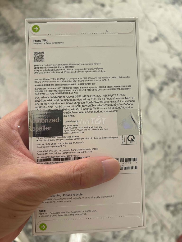 Apple iPhone 17 Pro 256GB Vàng Việt Nam Mới. Mua bán Điện thoại tại Quận Nam Từ Liêm Hà Nội được đăng bởi Nam hình 1