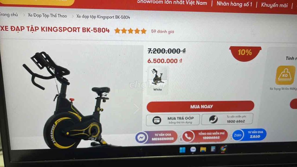 Bán xe đạp Tập thể thao KINGSPORT chính hãng BK-58. Mua bán Xe đạp tại Thành phố Thủ Dầu Một Bình Dương được đăng bởi Thành Trần hình 2