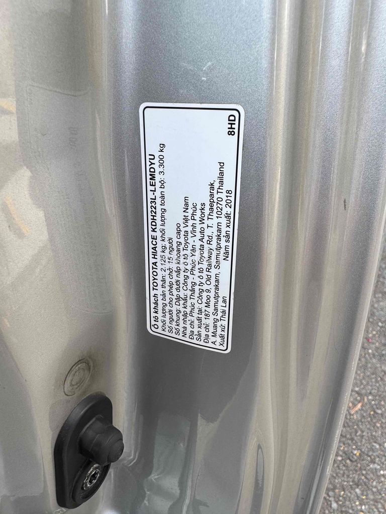 Toyota Hiace 2***0 km. Mua bán Ô tô tại Quận Bình Tân Tp Hồ Chí Minh được đăng bởi Huynh Duc hình 10