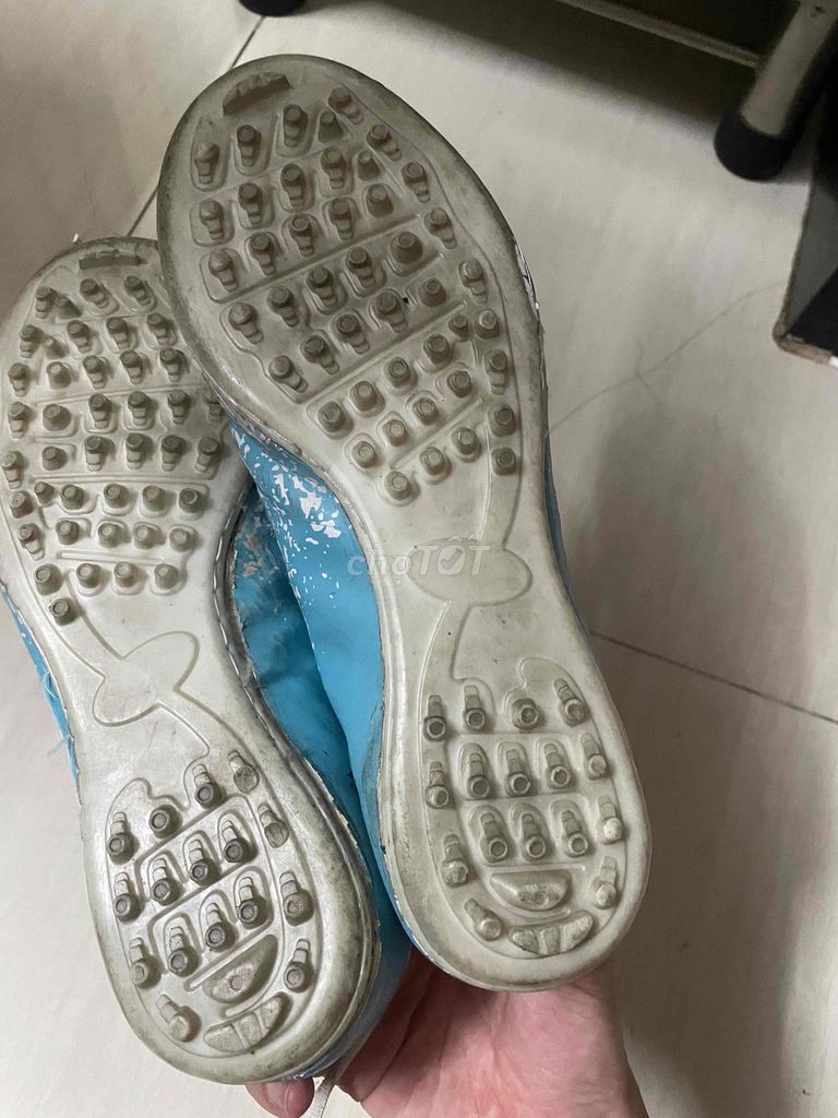 Giày đá bóng Nam trắng phối xanh. Mua bán Đồ thể thao, Dã ngoại tại Huyện Bình Chánh Tp Hồ Chí Minh được đăng bởi TT hình 1