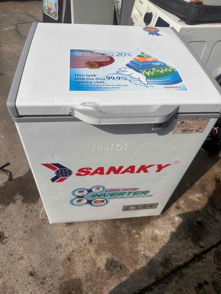 tủ đong mili sanaaky 100l