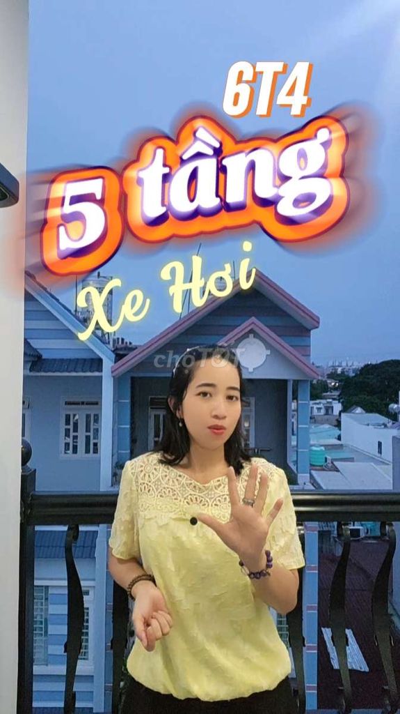 Chủ Gấp Bán Nhà 5 Tầng Xe Hơi Giá 6Ty4 