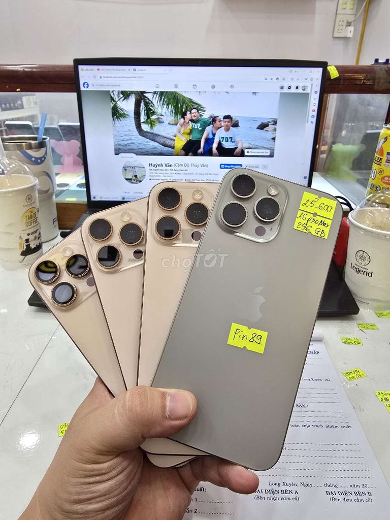 Iphone 16 Pro Max 256GB - Có Ổ Sim. Mua bán Điện thoại tại Thành phố Long Xuyên An Giang được đăng bởi Facebook Cầm Đồ Thúy Vân hình 1