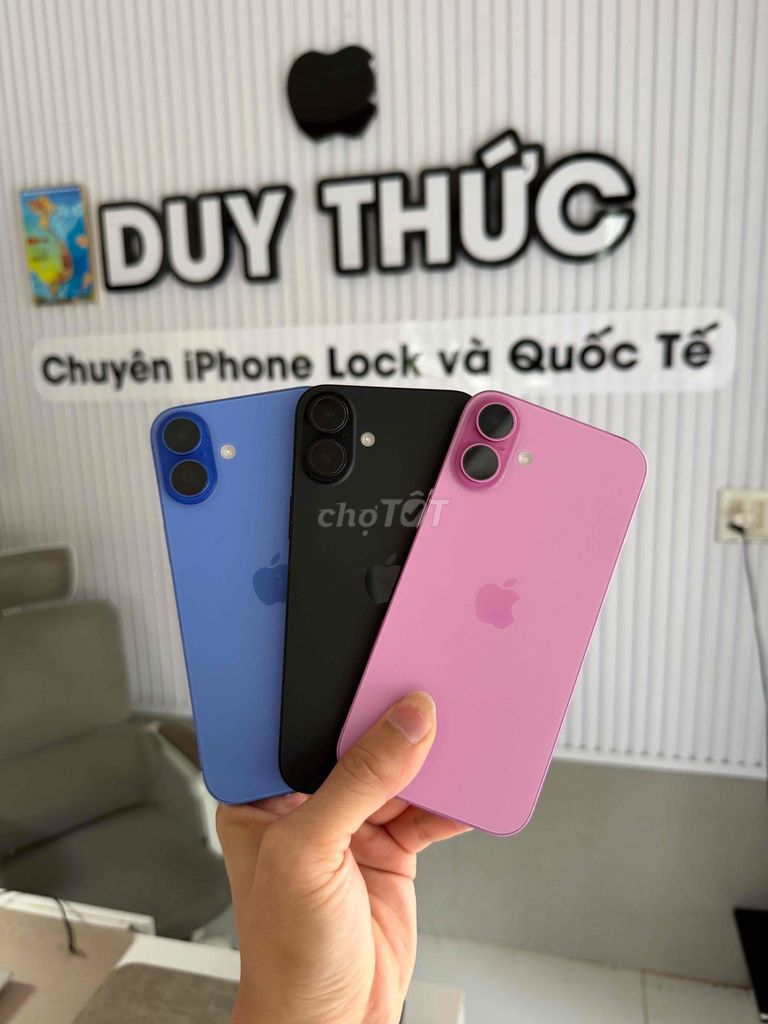Apple iPhone 16 Plus 128GB Đen, Hồng, Xanh Mỹ LL/A. Mua bán Điện thoại tại Quận Ninh Kiều Cần Thơ được đăng bởi Duy Thức chuyên iphone Lock Cần Thơ hình 1