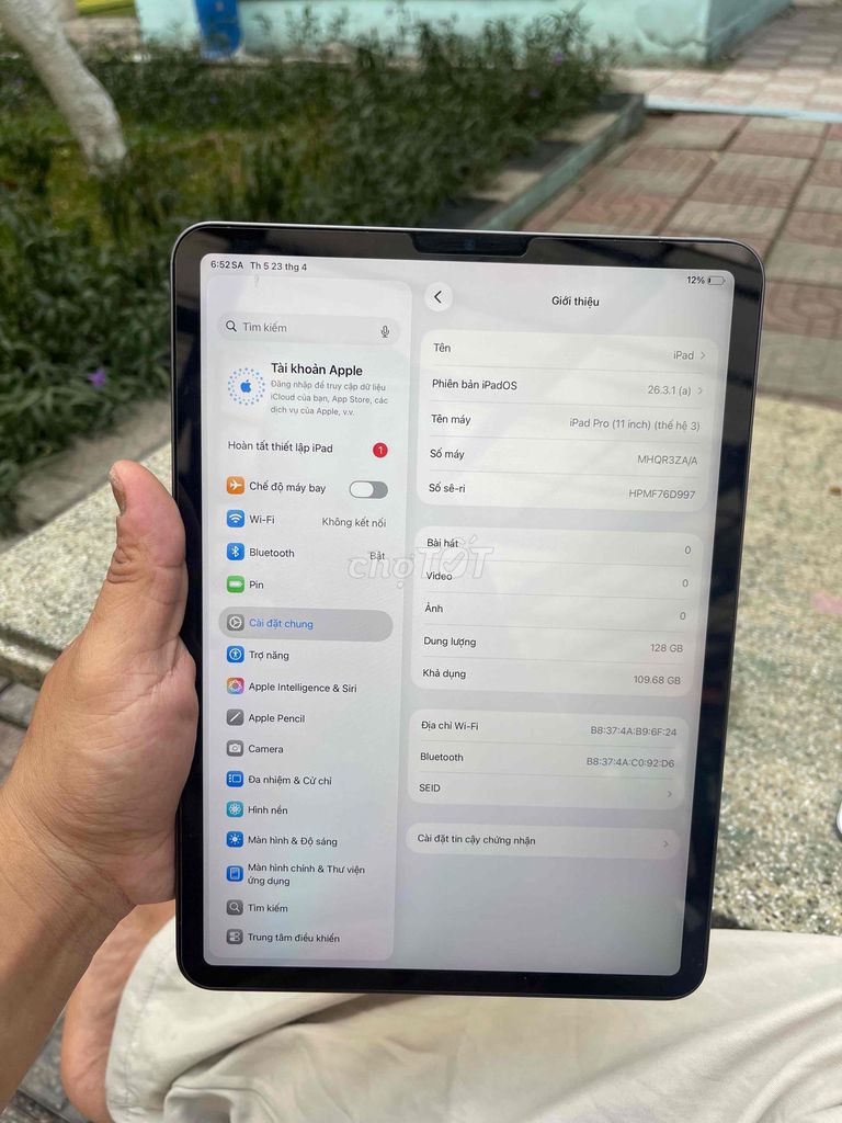 Apple iPad Pro M1 11 inch 128GB wifi. Mua bán Máy tính bảng tại Quận 12 Tp Hồ Chí Minh được đăng bởi Út Trần hình 1