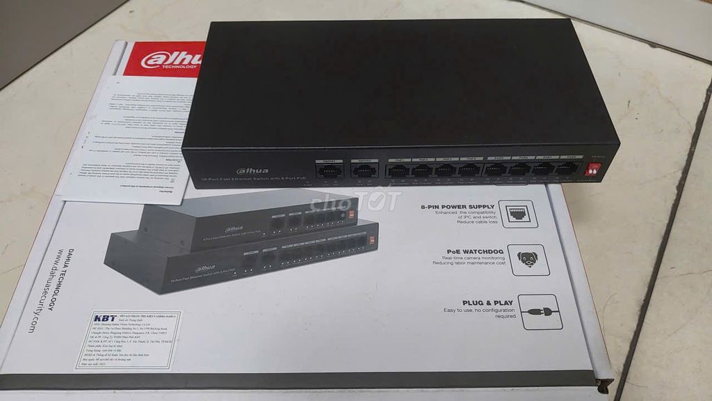 Switch PoE Dahua DH-PFS3010-8ET-65. Mua bán Phụ kiện (Màn hình, Chuột...) tại Huyện Đông Hưng Thái Bình được đăng bởi Trần Duy An hình 1