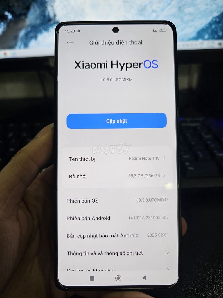 Xiaomi Redmi Note 14S 8/256 Đen. Mua bán Điện thoại tại Quận Gò Vấp Tp Hồ Chí Minh được đăng bởi Android Gò Vấp hình 1