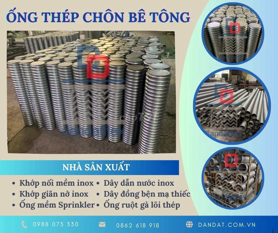 Cung cấp ống thép chôn bê tông, ống bê tông D80