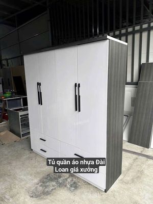 Tủ nhựa Đài Loan khung gỗ-cánh trắng kt 180*162. Mua bán Tủ, kệ gia đình tại Quận Bình Thạnh Tp Hồ Chí Minh được đăng bởi Nội Thất Nhựa HCM