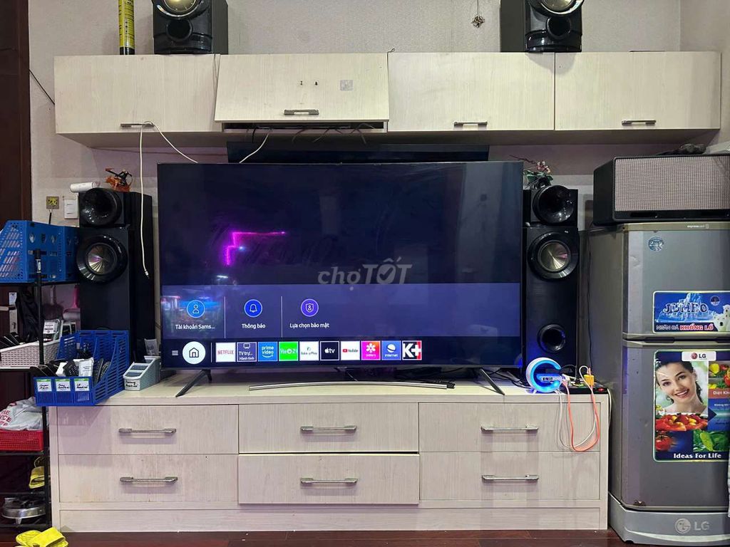 Tivi Samsung khủng 75 inch 4K remote nói mới 99%. Mua bán Tivi, Âm thanh tại Quận 7 Tp Hồ Chí Minh được đăng bởi Hoàng Long Tivi  hình 1