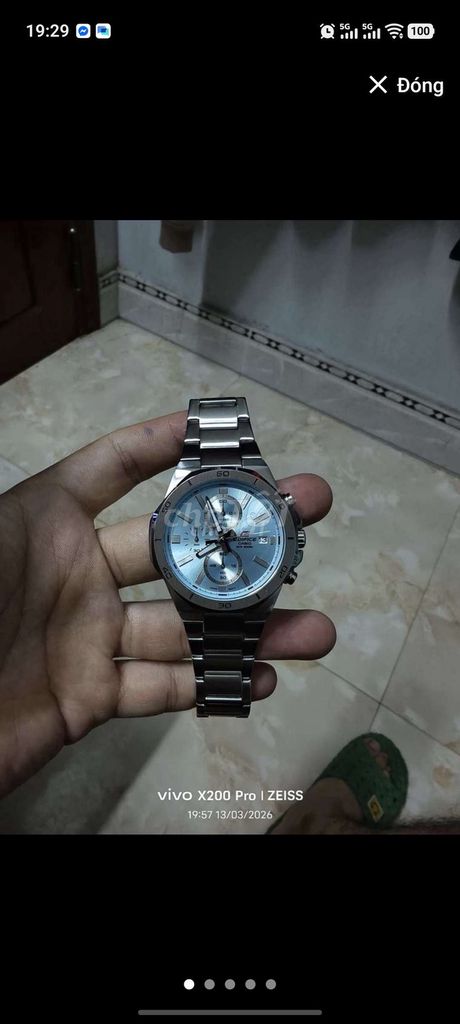Đồng hồ Casio Edifice EFV-640D-2BVUDF Nam Bạc. Mua bán Đồng hồ tại Thị xã Hương Thủy Thừa Thiên Huế được đăng bởi Nguyễn Hồng Lĩnh hình 1