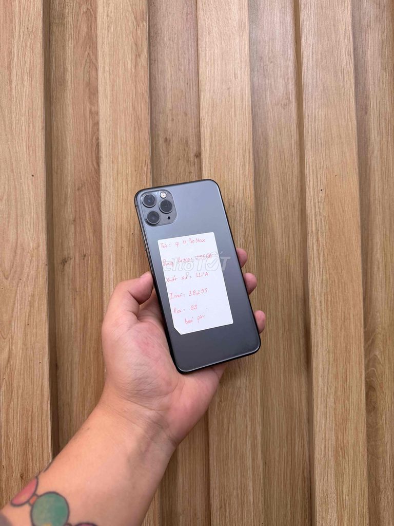 Apple iPhone 11 Pro Max 256GB Xám. Mua bán Điện thoại tại Quận Đống Đa Hà Nội được đăng bởi  HT Mobie Trả góp nợ xáu bao duyệt hình 1