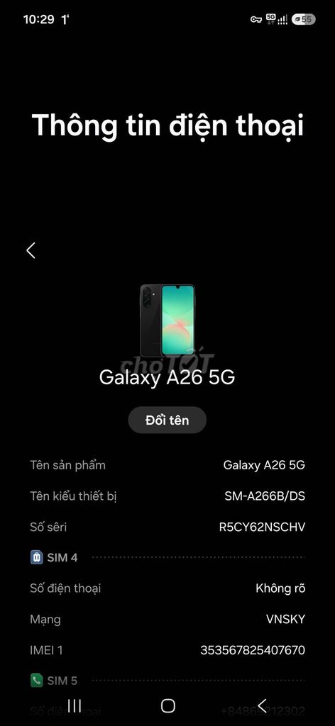 Samsung Galaxy A26 5G Đen. Mua bán Điện thoại tại Quận 12 Tp Hồ Chí Minh được đăng bởi Nguyễn Phong  hình 1
