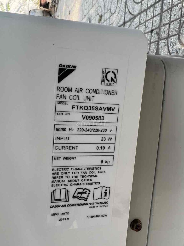 Máy lạnh Daikin inverter 1.5hp mới 95%