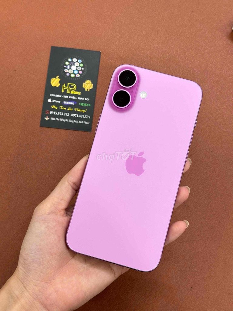 Apple iPhone 16 Plus 128GB Hồng. Mua bán Điện thoại tại Thành phố Đồng Xoài Bình Phước được đăng bởi Hoàng  Minh Phụng hình 1