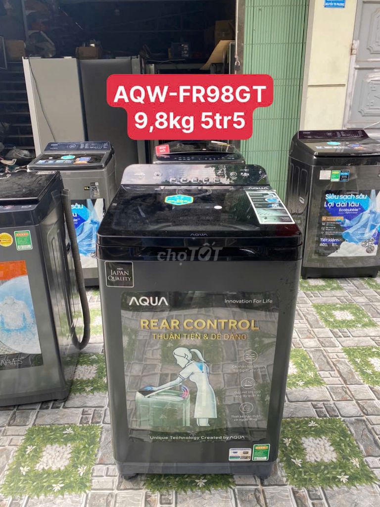 Máy giặt Aqua 9.8 KG AQW-FR98GT.BK