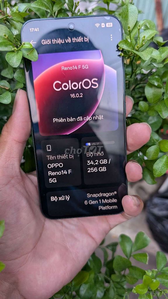 OPPO Reno14 F 5G 256GB Xanh. Mua bán Điện thoại tại Huyện Bàu Bàng Bình Dương được đăng bởi Huỳnh  hình 1