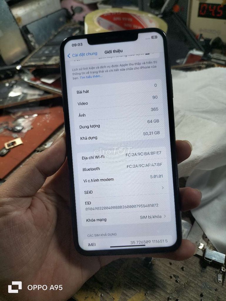 Xs Max 64gb lock.FULL FACE..màn lô...3tr