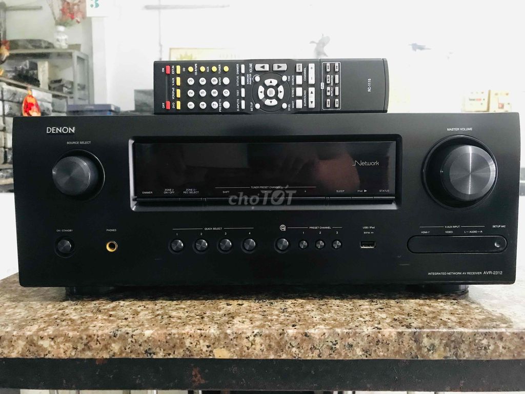 Amply Denon AVR-2312 CS-600w chạy 14 sò than đại