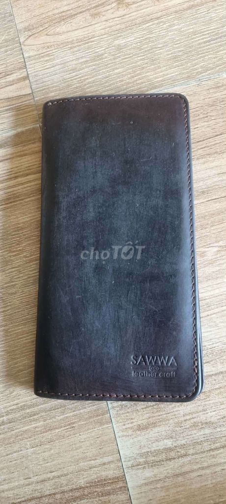 Ví dài Nam Da bò SAWWA Nâu. Mua bán Túi xách tại Thành phố Nha Trang Khánh Hòa được đăng bởi Đồ Secondhand hình 1