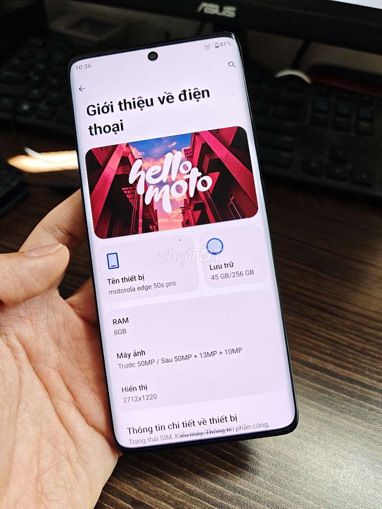 Motorola Edge 50s Pro 256GB Đen 97%. Mua bán Điện thoại tại Quận 4 Tp Hồ Chí Minh được đăng bởi Nguyện hình 1