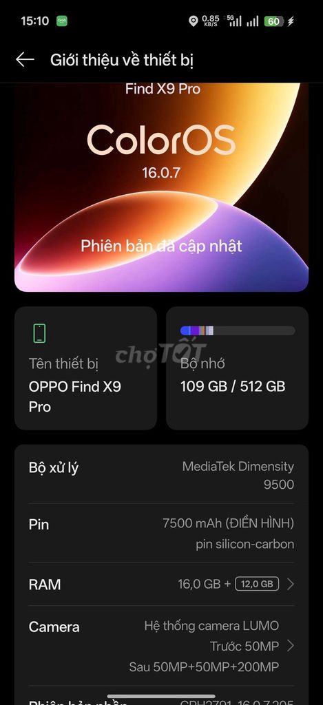 OPPO Find X9 Pro 16GB/512GB quốc tế trắng. Mua bán Điện thoại tại Quận Thanh Khê Đà Nẵng được đăng bởi Bảo hình 1