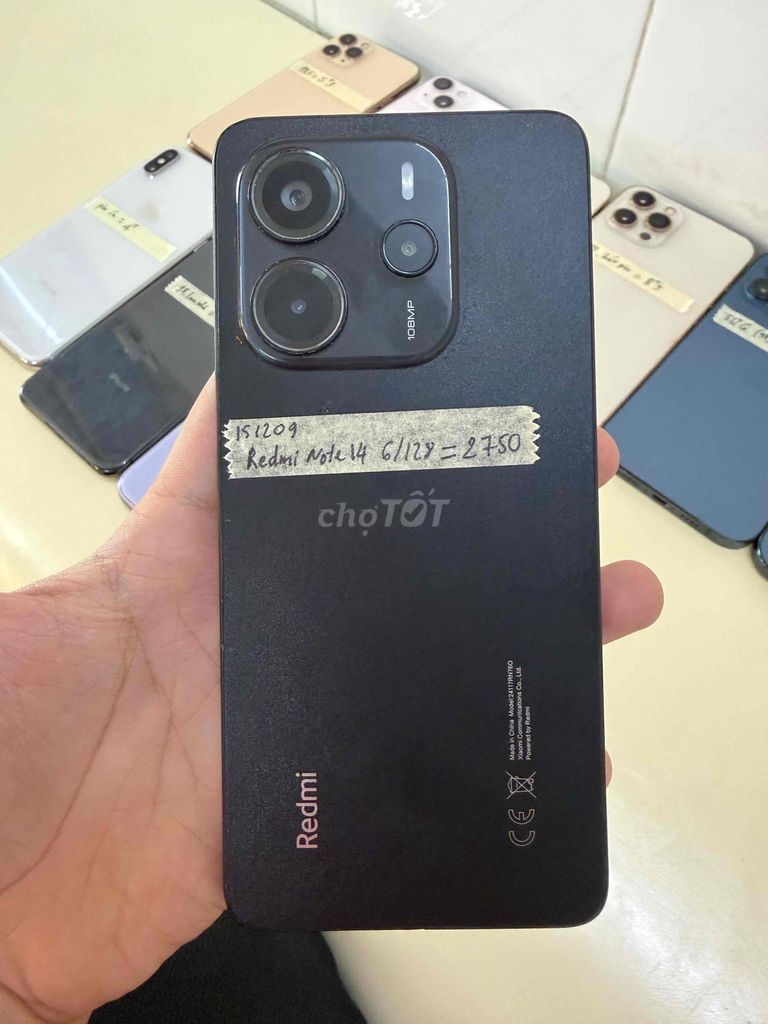 Xiaomi Redmi Note 14 128GB Đen. Mua bán Điện thoại tại Quận Ninh Kiều Cần Thơ được đăng bởi Apple Phú Lợi hình 1
