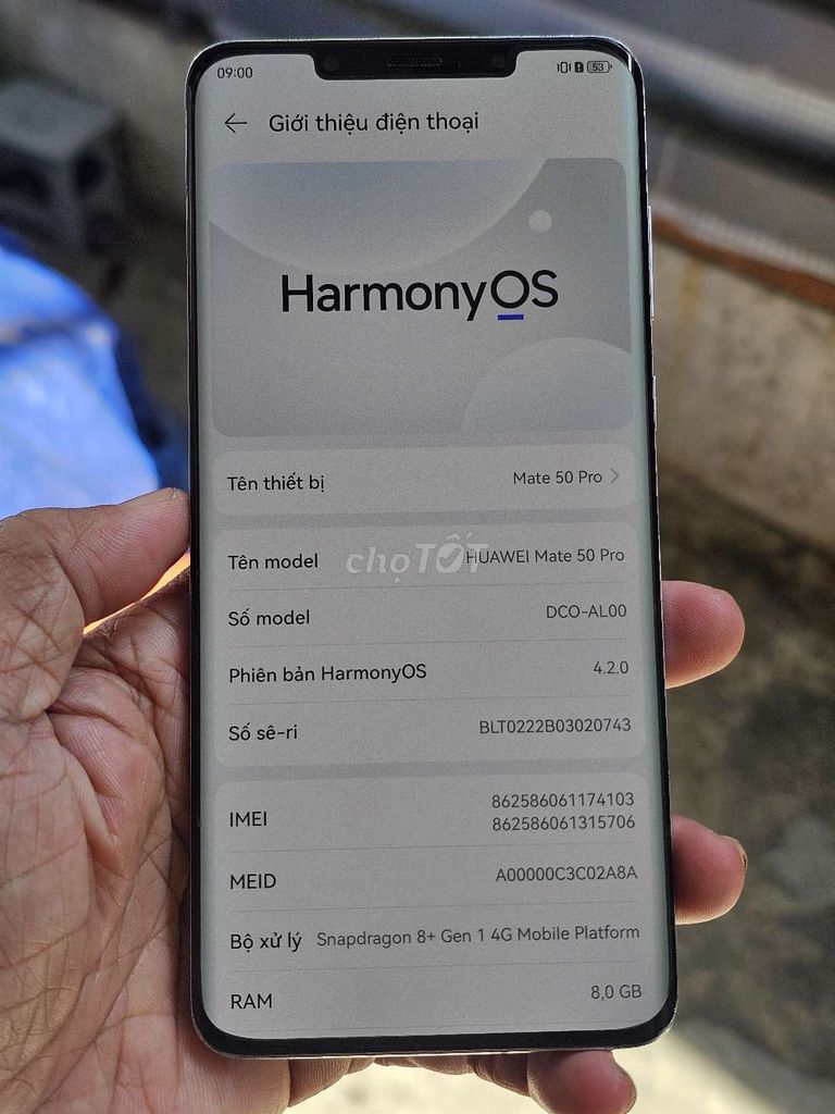 Huawei Mate 50 Pro 256GB zin áp xuất đẹp 98%. Mua bán Điện thoại tại Quận 8 Tp Hồ Chí Minh được đăng bởi Thiên Hòa mobile  hình 1