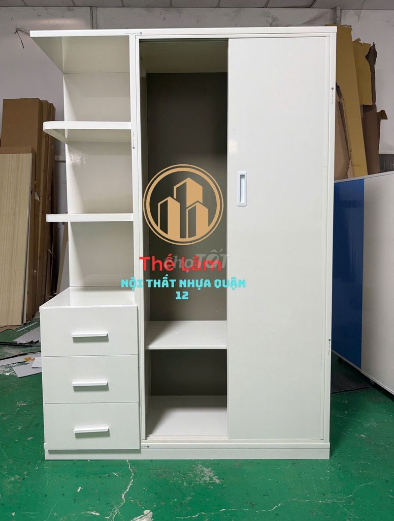 Tủ quần áo Nhựa Việt Nam 1m80x1m25 chống ẩm. Mua bán Tủ, kệ gia đình tại Quận Gò Vấp Tp Hồ Chí Minh được đăng bởi Nhi Nội Thất Nhựa Giá Xưởng  hình 1