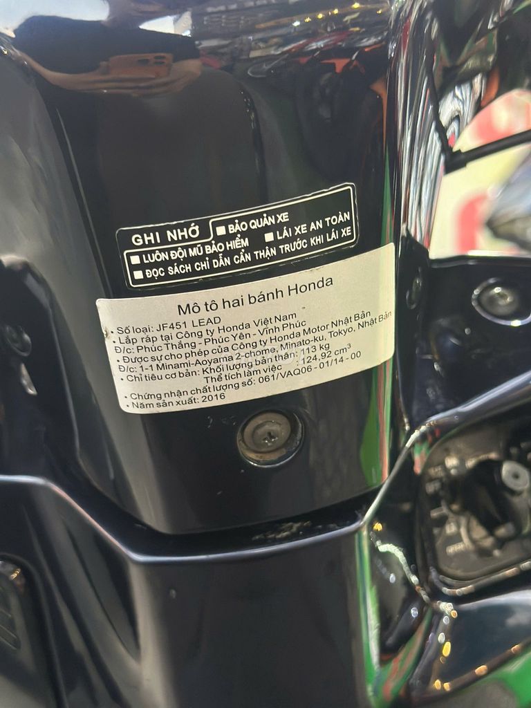 Honda Lead 125cc 2016 bs 59h1-65297. Mua bán Xe máy tại Quận Phú Nhuận Tp Hồ Chí Minh được đăng bởi MrS Linh Xe39 hình 4