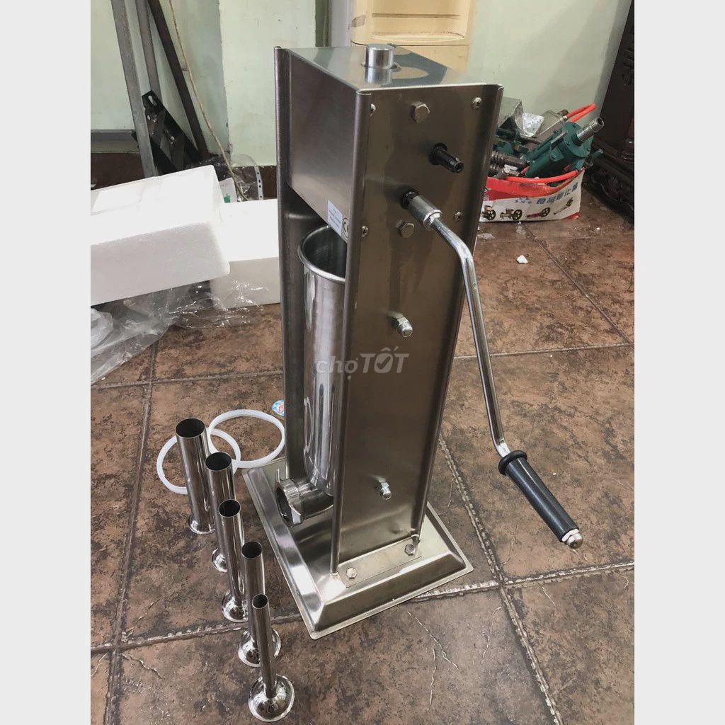 Máy nhồi xúc xích Inox 3L-15L Tay quay/Điện Bạc. Mua bán Dụng cụ nhà bếp tại Quận Cầu Giấy Hà Nội được đăng bởi Hiến Nguyễn hình 1