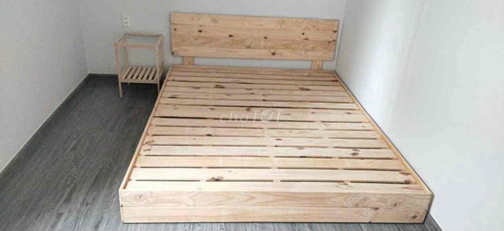 Giường Pallet Gỗ Thông Nhập Khẩu.Full Size Giao 2h