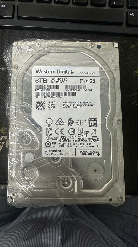 Ổ cứng HDD Western Digital DC HC310 6TB SAS. Mua bán Linh kiện (RAM, Card...) tại Thị xã Bến Cát Bình Dương được đăng bởi Hoàng Võ hình 1