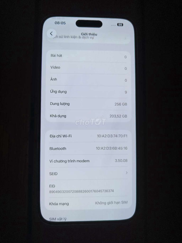 iPhone 15 pro max 256G bản lla Mdm. Mua bán Điện thoại tại Quận Long Biên Hà Nội được đăng bởi hưng thiện  hình 1