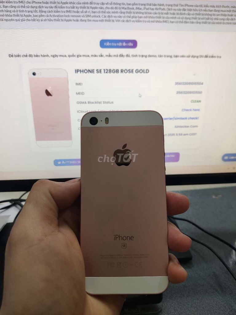 Không xài bán IP 5se 128G Hồng. Mua bán Điện thoại tại Quận 1 Tp Hồ Chí Minh được đăng bởi Anh hình 1
