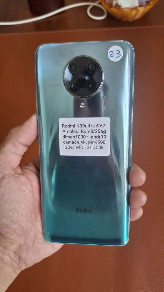 Xiaomi Redmi K30 Ultra 256GB Xanh. Mua bán Điện thoại tại Thành phố Thủ Dầu Một Bình Dương được đăng bởi TTMobileBD hình 1