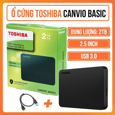 HDD Box TOSHIBA CANVIO BASICS 2.5’’- 500GB 1TB 2TB. Mua bán Linh kiện (RAM, Card...) tại Quận 10 Tp Hồ Chí Minh được đăng bởi Tùng HH