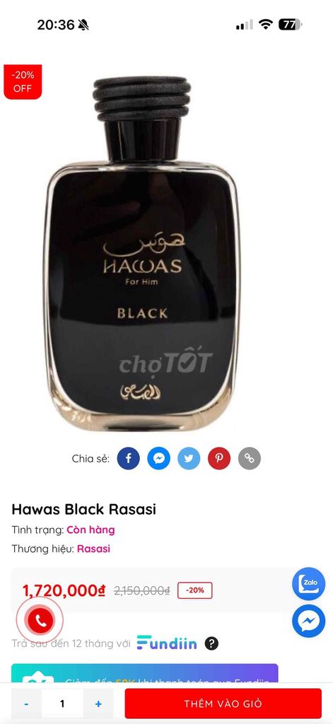 Nước hoa Rasasi Hawas Black Nam Đen. Mua bán Nước hoa tại Quận Ngô Quyền Hải Phòng được đăng bởi Lạc Đường hình 1