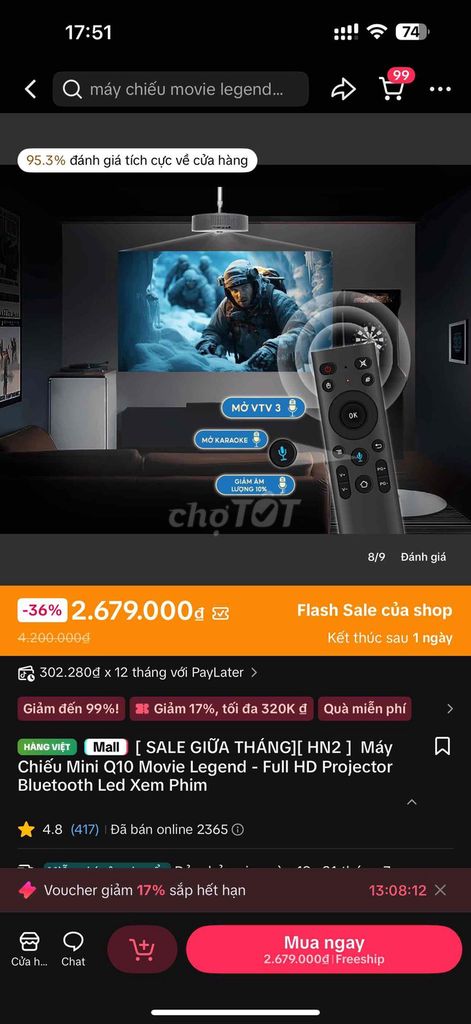 Máy chiếu Movie Legend Q10. Mua bán Đồ dùng văn phòng tại Thị xã Duy Tiên Hà Nam được đăng bởi Nguyễn Phú hình 1