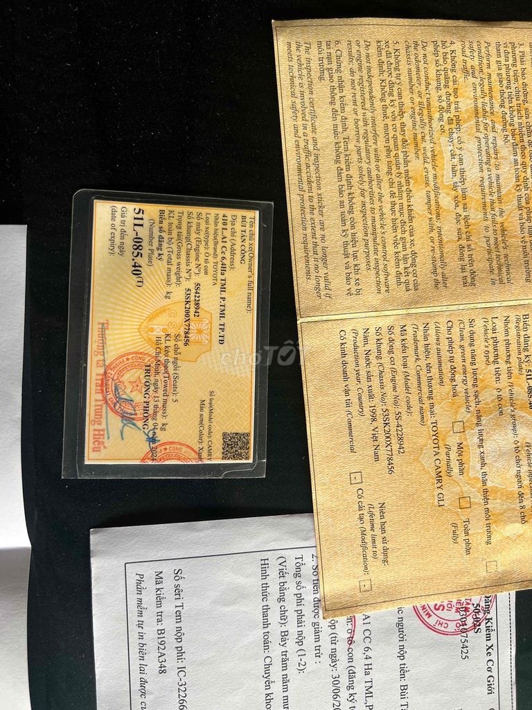 Toyota Camry 1998 GLi 2.2 - 285000 km. Mua bán Ô tô tại Quận 12 Tp Hồ Chí Minh được đăng bởi Nguyễn văn Lộc  hình 15