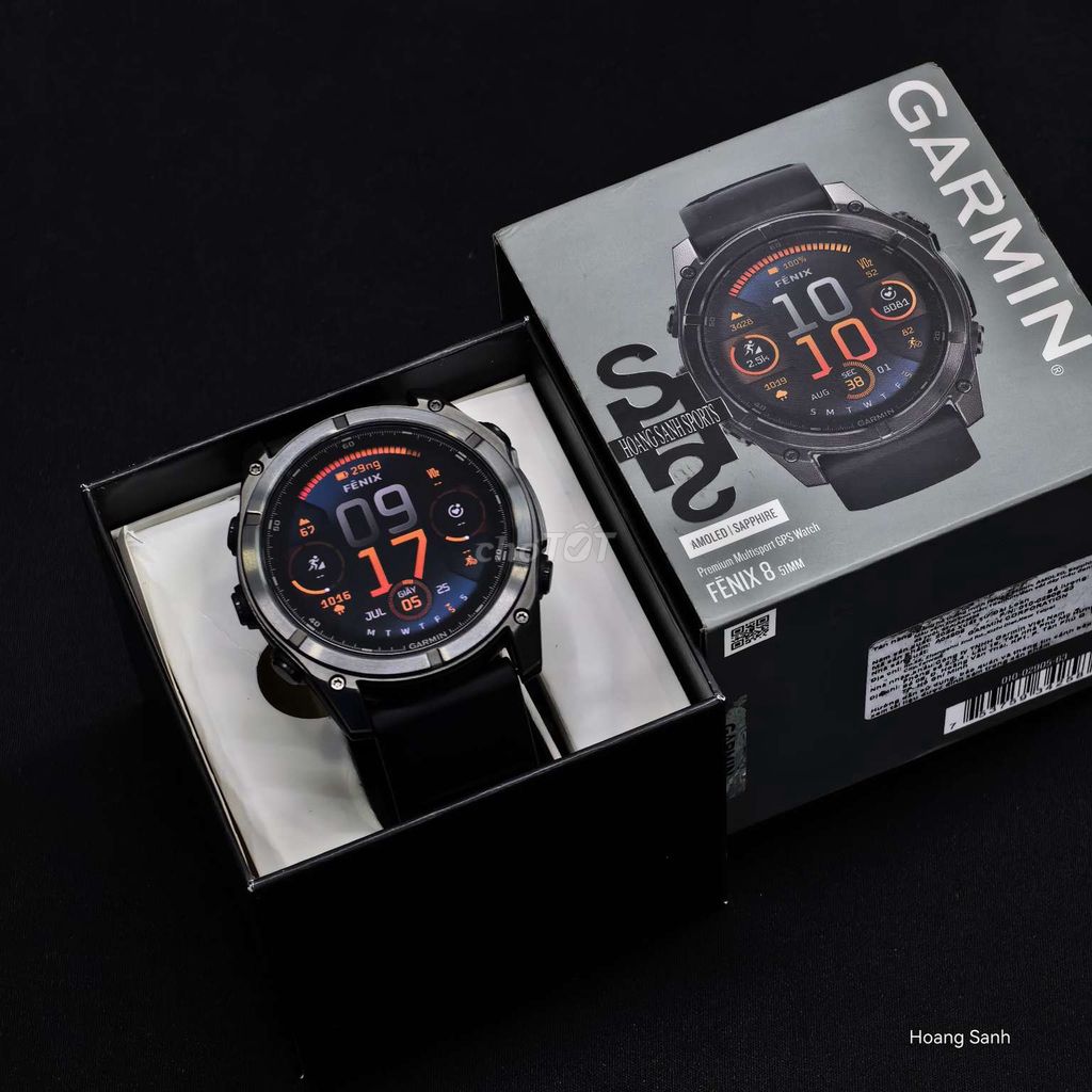 Garmin Fenix 8 Đen Titanium Amoled 51mm FPT 12/27. Mua bán Thiết bị đeo thông minh tại Quận Tân Phú Tp Hồ Chí Minh được đăng bởi HOÀNG SANH hình 1