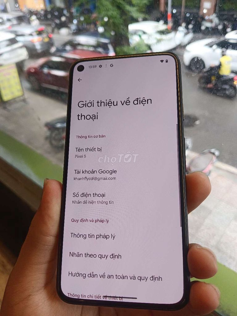Google Pixel 5 128GB Đen Đã sử dụng. Mua bán Điện thoại tại Quận Bình Thạnh Tp Hồ Chí Minh được đăng bởi Nguyễn Achin hình 1