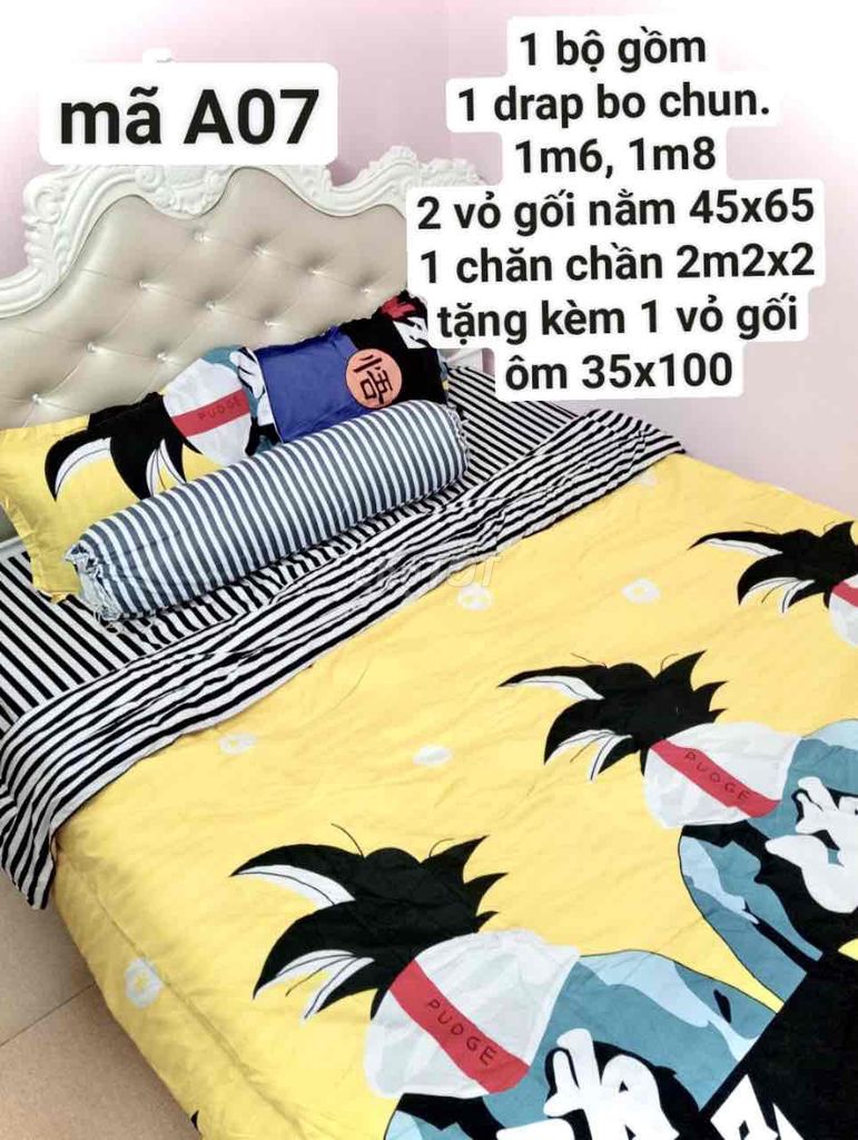 sale full bộ chăn ga gối cotton hàng nhập khẩu