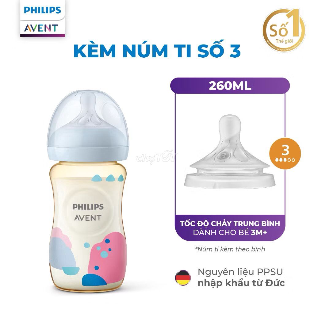 Pass nhanh bình Avent Natural PPSU 260ml. Mua bán Mẹ và bé tại Quận Bình Tân Tp Hồ Chí Minh được đăng bởi Thư Hoàng hình 1