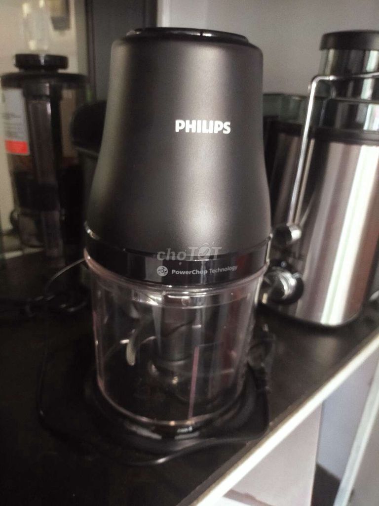 Máy xay thịt Philips PowerChop Đen. Mua bán Bếp, lò, đồ điện nhà bếp tại Quận Cẩm Lệ Đà Nẵng được đăng bởi Bùi Văn Thái  hình 1