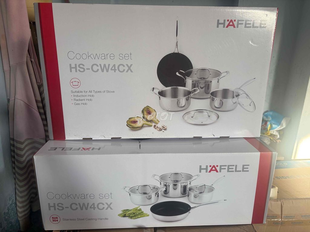 Bộ nồi chảo Hafele HS-CW4CX. Mua bán Dụng cụ nhà bếp tại Quận Cẩm Lệ Đà Nẵng được đăng bởi Chinh hình 1