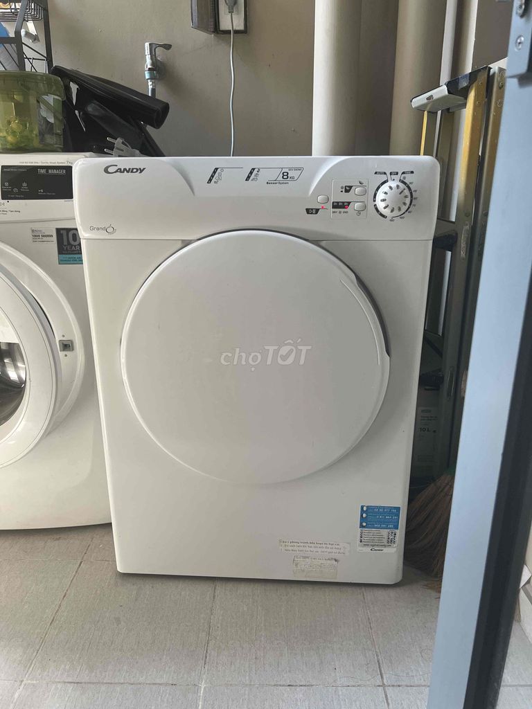 Máy sấy quần áo Candy 8kg Trắng. Mua bán Nội thất, đồ gia dụng khác tại Quận 4 Tp Hồ Chí Minh được đăng bởi Minh hình 1