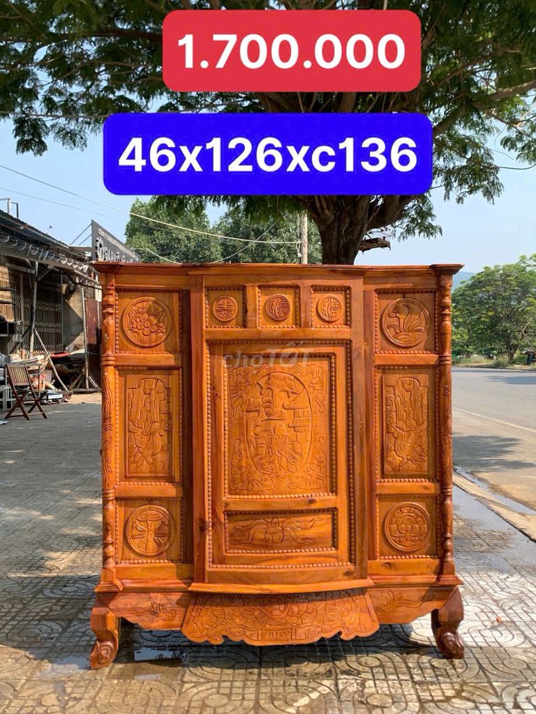 Tủ thờ gỗ 46x126x136 cm thanh lý. Dịch vụ dọn dẹp nhà tại Quận Sơn Trà Đà Nẵng được đăng bởi THẾ GIỚI ĐỒ CŨ ĐÀ NẴNG hình 1