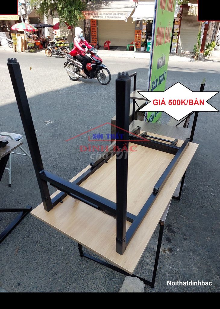 SALE BÀN LÀM VIỆC - BÀN CHÂN SẮT 60 X 120 -